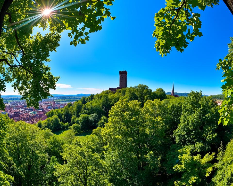 Schlossberg Freiburg Panorama